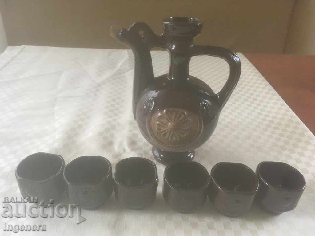 TROYAN CERAMICS FROM THE 70'S KRONDIR CUP SERVICE