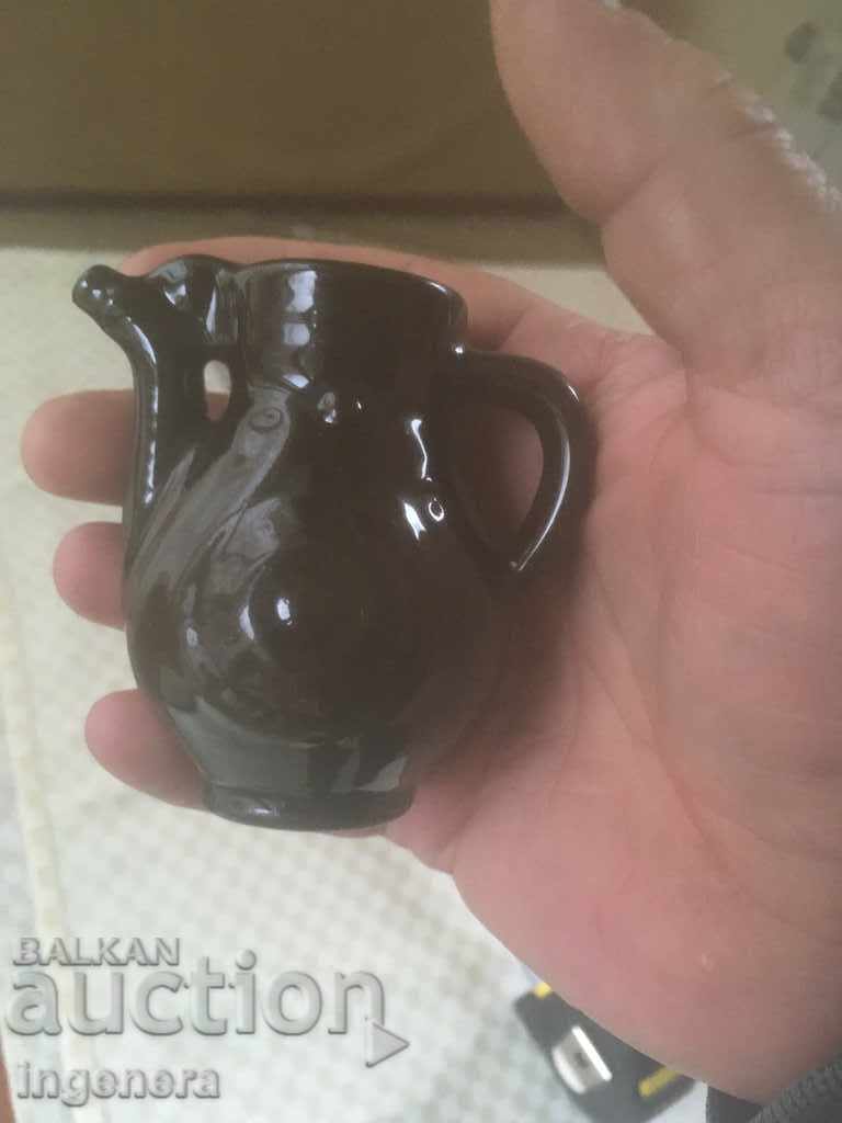 Livrarea CERAMICĂ DE TROIAN DIN ANII '70, CANĂ MINIATURĂ (CRONDIR)