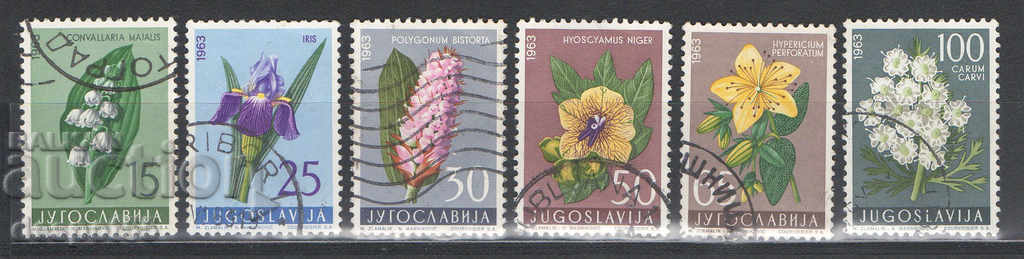 1963. Yugoslavia. Local flowers.