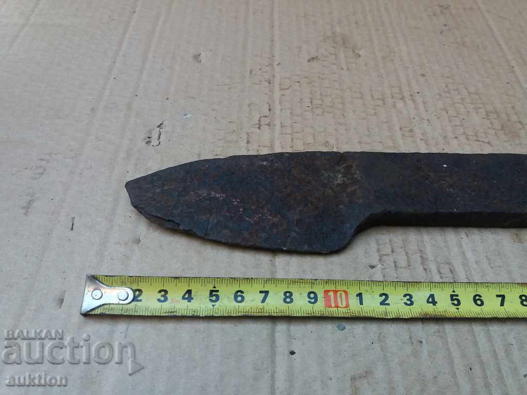 Auction MASSIVE FORGED CUTTER, SWORD, KNIFE Auction MASSIVE FORGED CUTTER, SWORD, KNIFE