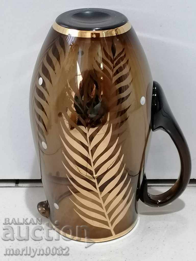 A beautiful set of cups with Kana, a gilt cup, 1960s NRB - 6 A beautiful set of cups with Kana, a gilt cup, 1960s NRB - 6