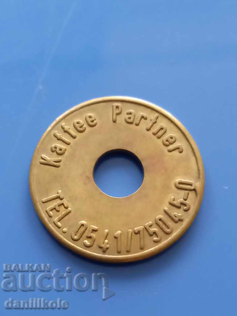 * $ * Y * $ * KAFFEE PARTNER TOKEN - EXCELLENT * $ * Y * $ * with price 4.90 BGN | € 2.51