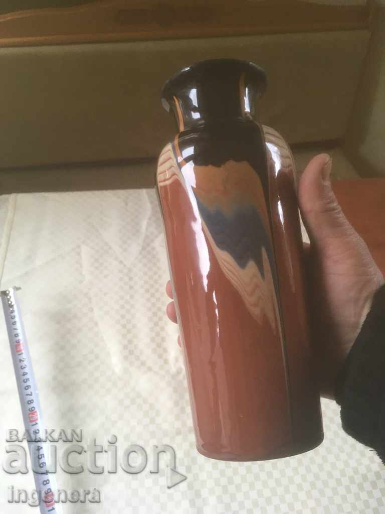 TROYAN CERAMICS FROM THE 70'S VASE with price 8.00 BGN | € 4.09 TROYAN CERAMICS FROM THE 70'S VASE with price 8.00 BGN | € 4.09