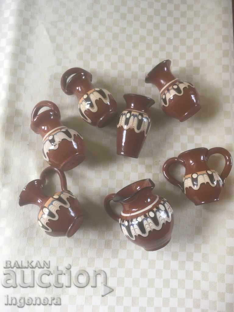 TROYAN CERAMICS FROM THE 70'S MINI CHILDREN'S BEAUTY - 7 TROYAN CERAMICS FROM THE 70'S MINI CHILDREN'S BEAUTY - 7