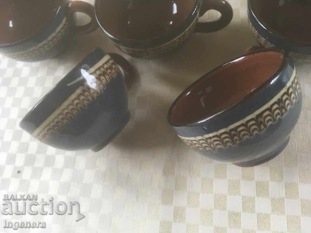 TROYAN CERAMICS FROM THE 70'S COFFEE CUP-5 PCS with price 10.00 BGN | € 5.11