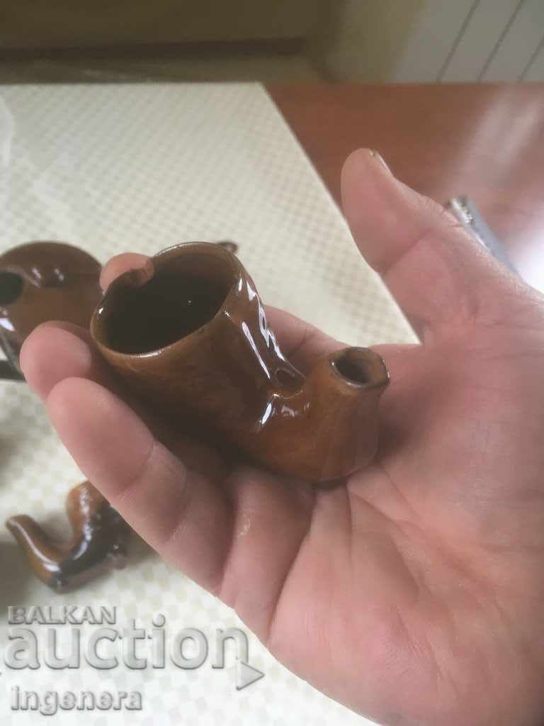 TROYAN CERAMICS FROM THE 70'S JUGS SERVICE FOR BRANDY - 6 TROYAN CERAMICS FROM THE 70'S JUGS SERVICE FOR BRANDY - 6