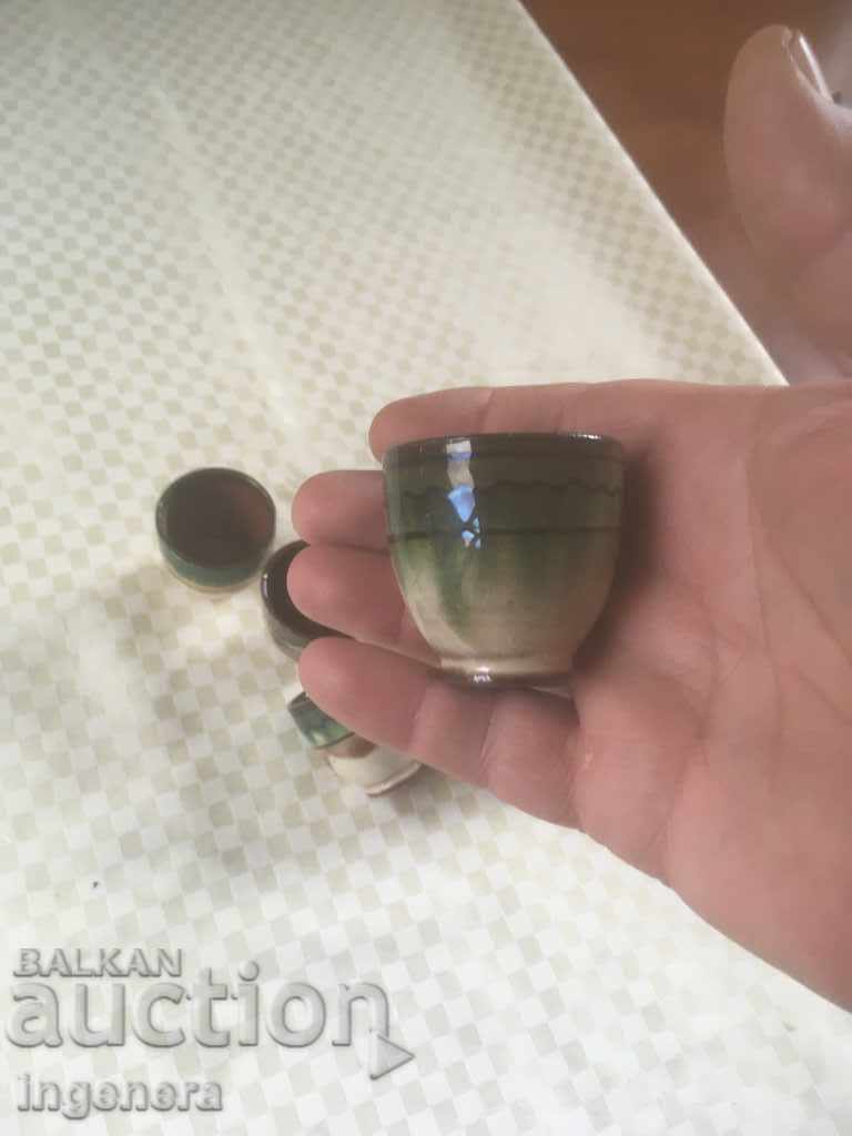 Delivery of TROYAN CERAMICS FROM THE 70'S BRANDY FOR BRANDY SERVICE