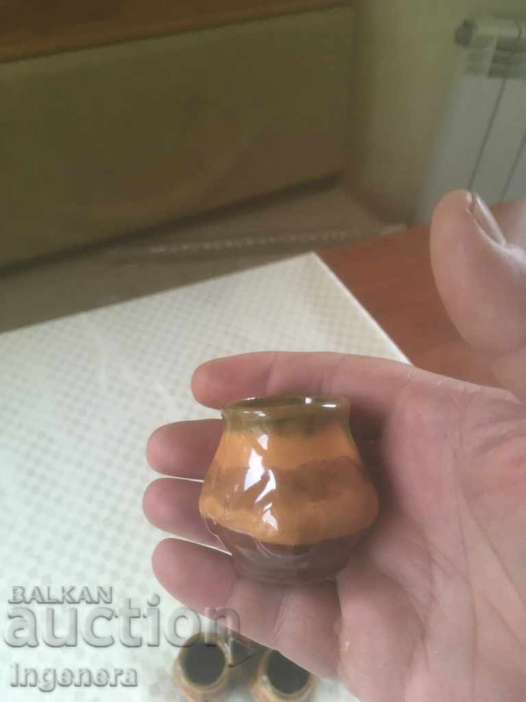 TROYAN CERAMICS FROM THE 70'S BRANDY FOR BRANDY SERVICE with price 11.00 BGN | € 5.62 TROYAN CERAMICS FROM THE 70'S BRANDY FOR BRANDY SERVICE with price 11.00 BGN | € 5.62