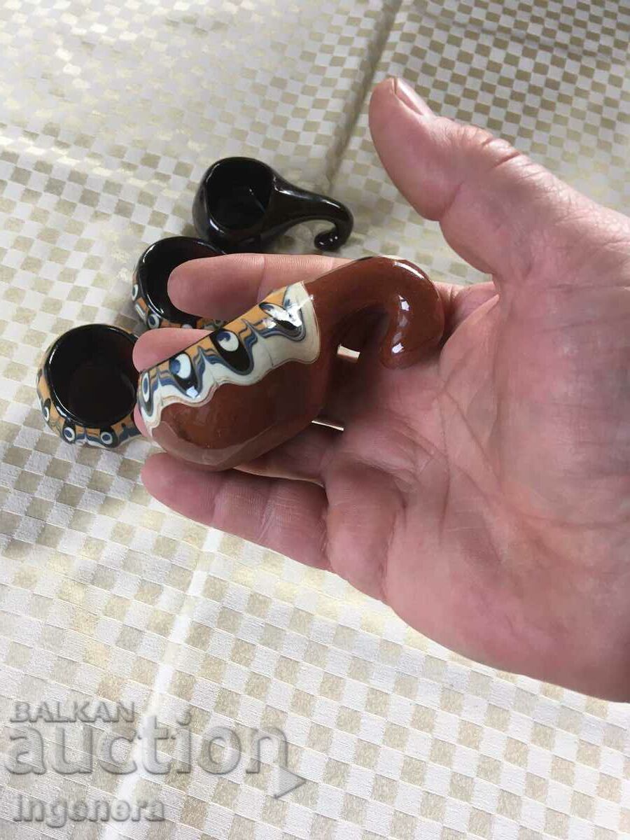 Delivery of TROJAN CERAMICS FROM THE 70'S GLASSES GLASSES 4 PCS DIFFERENT Delivery of TROJAN CERAMICS FROM THE 70'S GLASSES GLASSES 4 PCS DIFFERENT