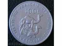 100 франка 1970, Афар и Иса