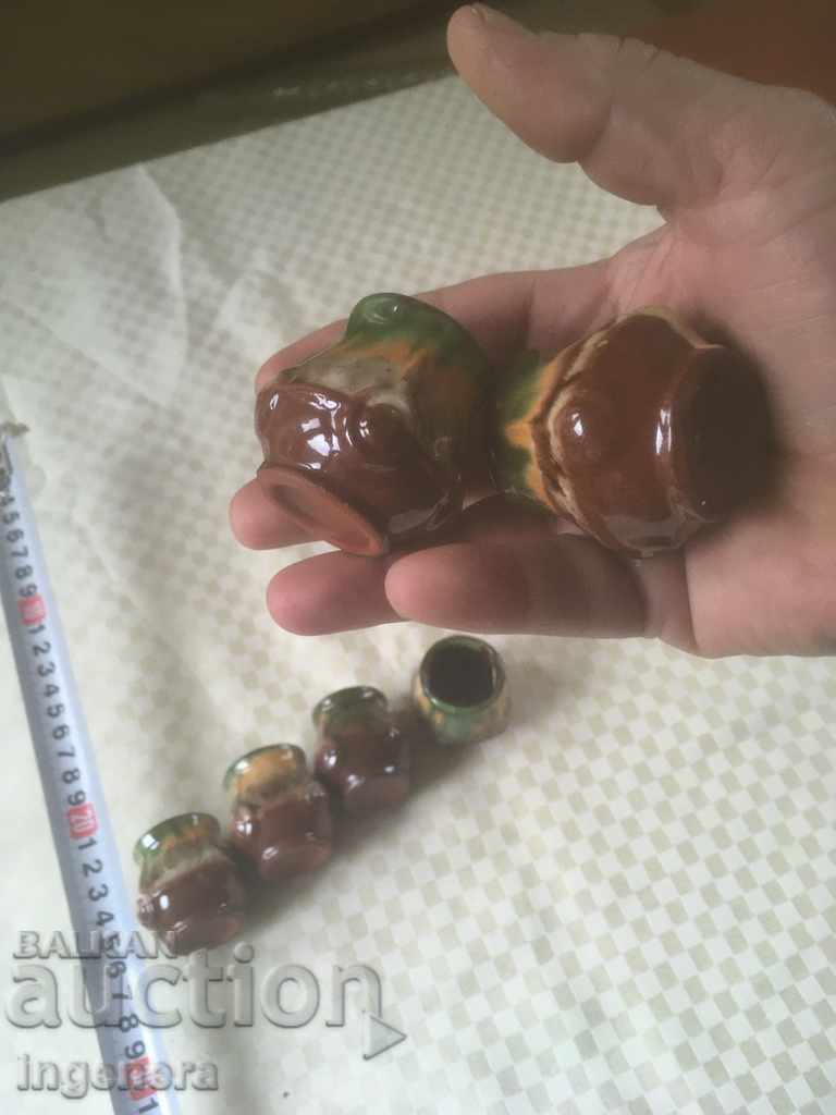 TROYAN CERAMICS FROM THE 70'S SERVICE FOR HEATED BRANDY with price 11.00 BGN | € 5.62 TROYAN CERAMICS FROM THE 70'S SERVICE FOR HEATED BRANDY with price 11.00 BGN | € 5.62