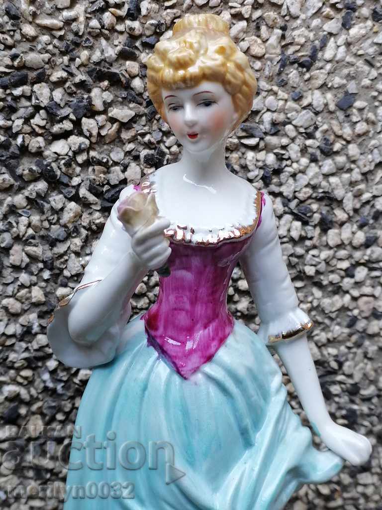 Old porcelain figure, plastic, figurine, porcelain - 5