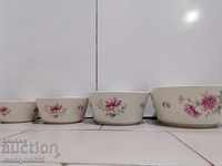 Old Czech service 4 buy porcelain cup castron 1953