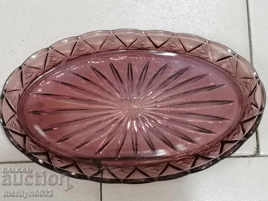 Glass tray 70s PRC with price 39.00 BGN | € 19.94 Glass tray 70s PRC with price 39.00 BGN | € 19.94
