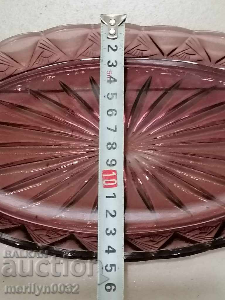 Glass tray 70s PRC - 5 Glass tray 70s PRC - 5