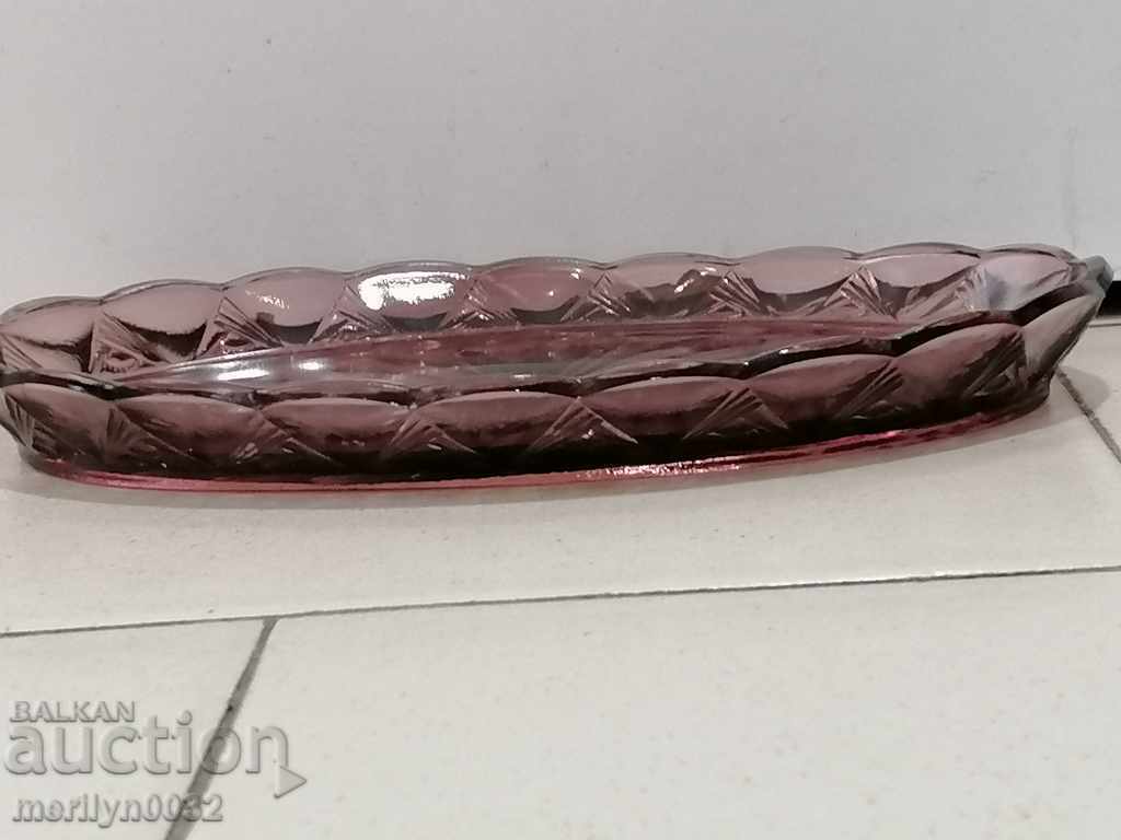 Glass tray 70s PRC - 6 Glass tray 70s PRC - 6