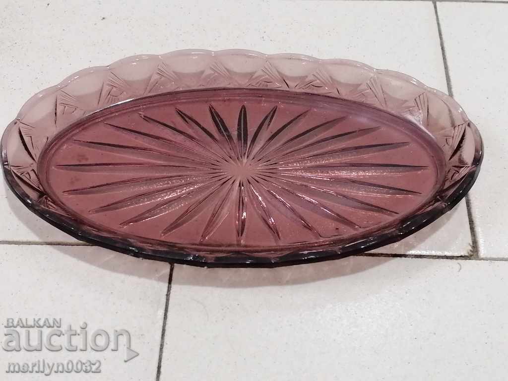 Glass tray 70s PRC - 7 Glass tray 70s PRC - 7