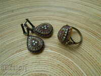 Lovely silver EARRINGS and RING