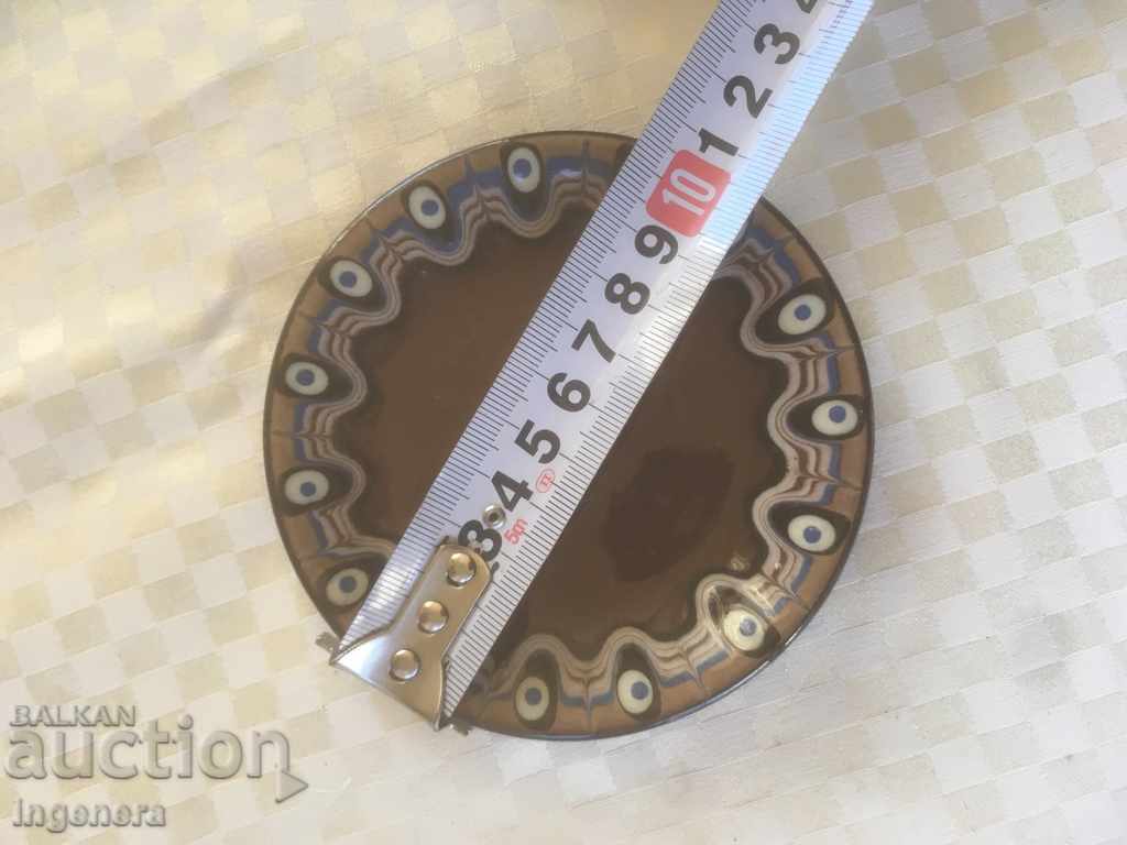 TROYAN CERAMICS FROM THE 70'S CUP OF COFFEE PLATES - 6 TROYAN CERAMICS FROM THE 70'S CUP OF COFFEE PLATES - 6