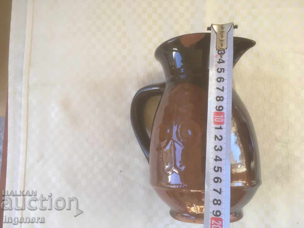 TROYAN CERAMICS FROM THE 70'S GREAT JUG with price 3.00 BGN | € 1.53 TROYAN CERAMICS FROM THE 70'S GREAT JUG with price 3.00 BGN | € 1.53