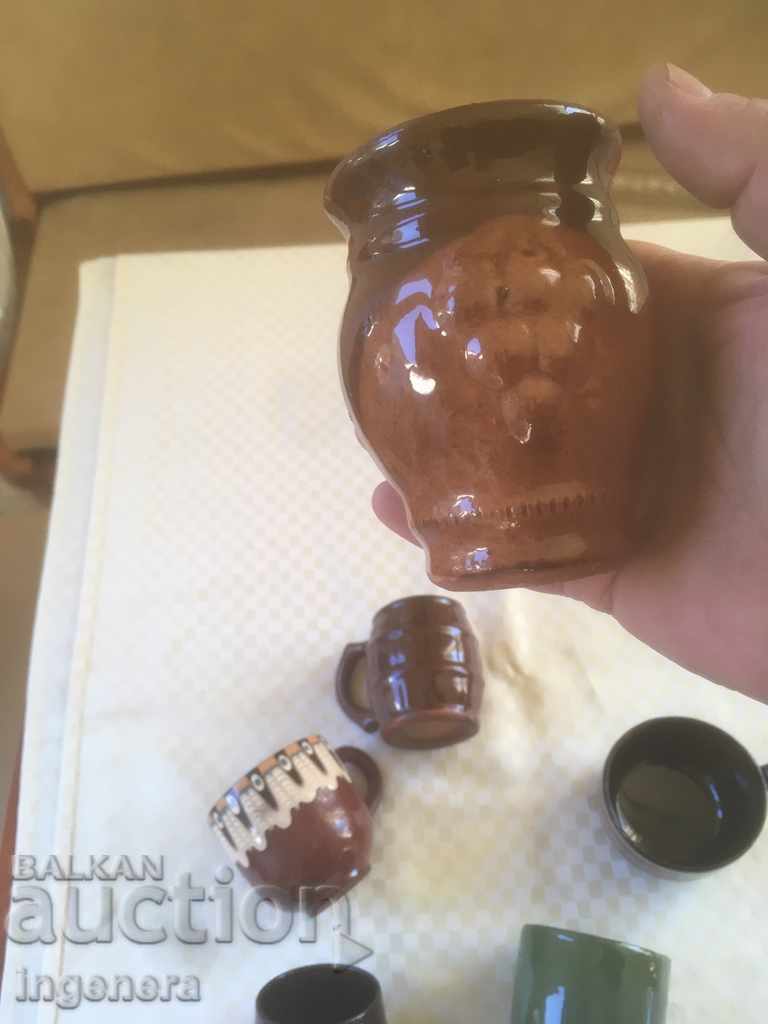 Аукцион ТРОЯНСКА КЕРАМИКА ОТ 70-ТЕ ЧАША ВИНО КАФЕ РАЗЛИЧНИ-6 БР Аукцион ТРОЯНСКА КЕРАМИКА ОТ 70-ТЕ ЧАША ВИНО КАФЕ РАЗЛИЧНИ-6 БР