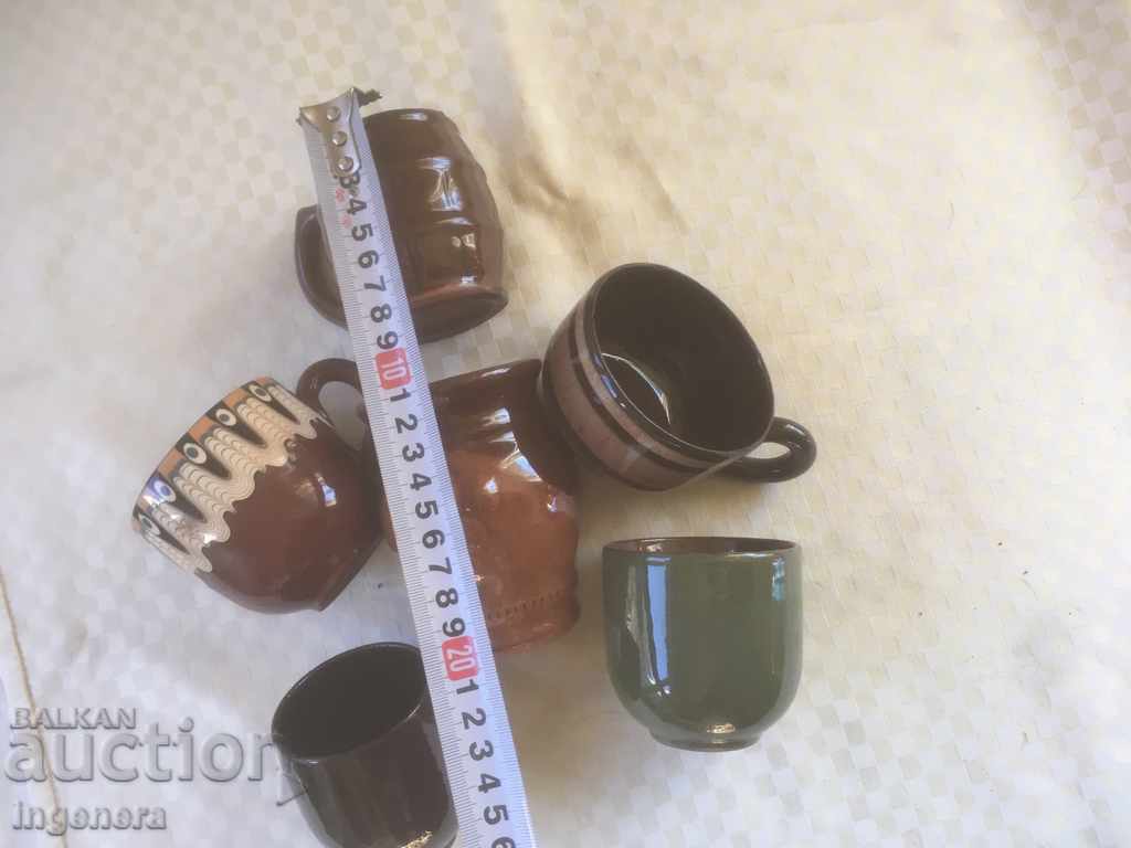 Доставка на ТРОЯНСКА КЕРАМИКА ОТ 70-ТЕ ЧАША ВИНО КАФЕ РАЗЛИЧНИ-6 БР Доставка на ТРОЯНСКА КЕРАМИКА ОТ 70-ТЕ ЧАША ВИНО КАФЕ РАЗЛИЧНИ-6 БР