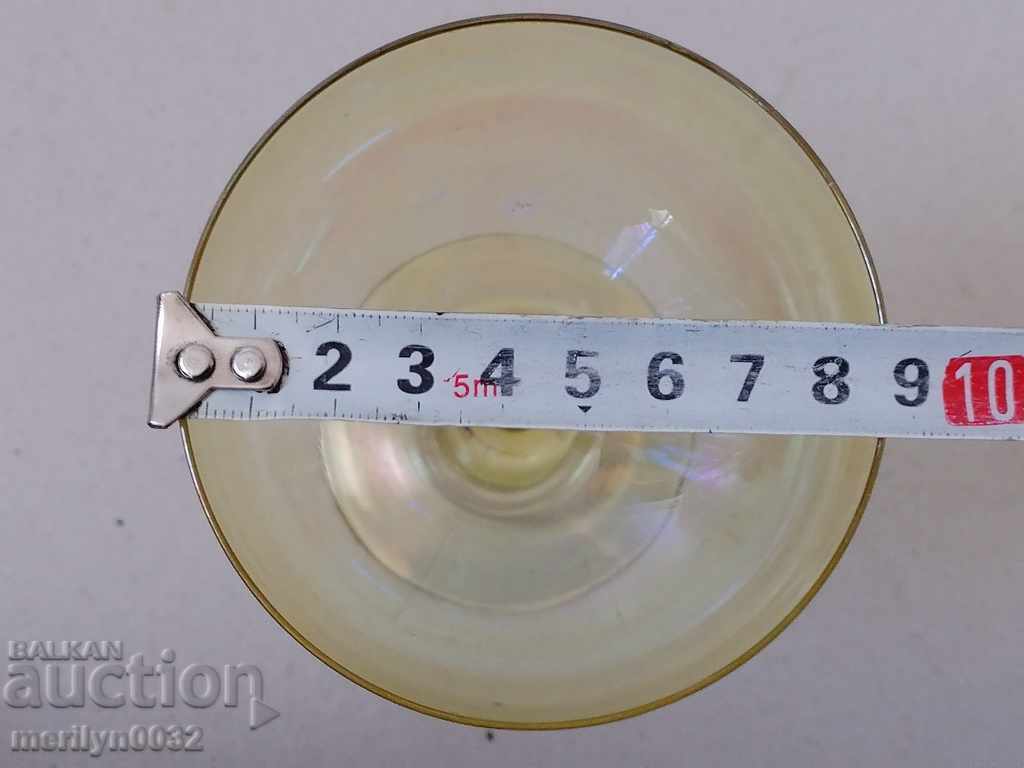 Beautiful champagne glass set, 6 pieces, 60s, People's Republic of Bulgaria - 5 Beautiful champagne glass set, 6 pieces, 60s, People's Republic of Bulgaria - 5