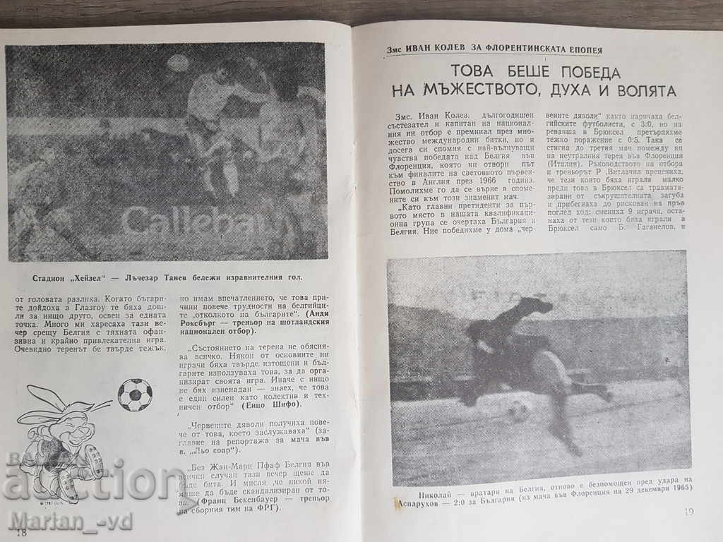 Πρόγραμμα ποδοσφαίρου Βουλγαρία-Βέλγιο 1987 - 6 Πρόγραμμα ποδοσφαίρου Βουλγαρία-Βέλγιο 1987 - 6