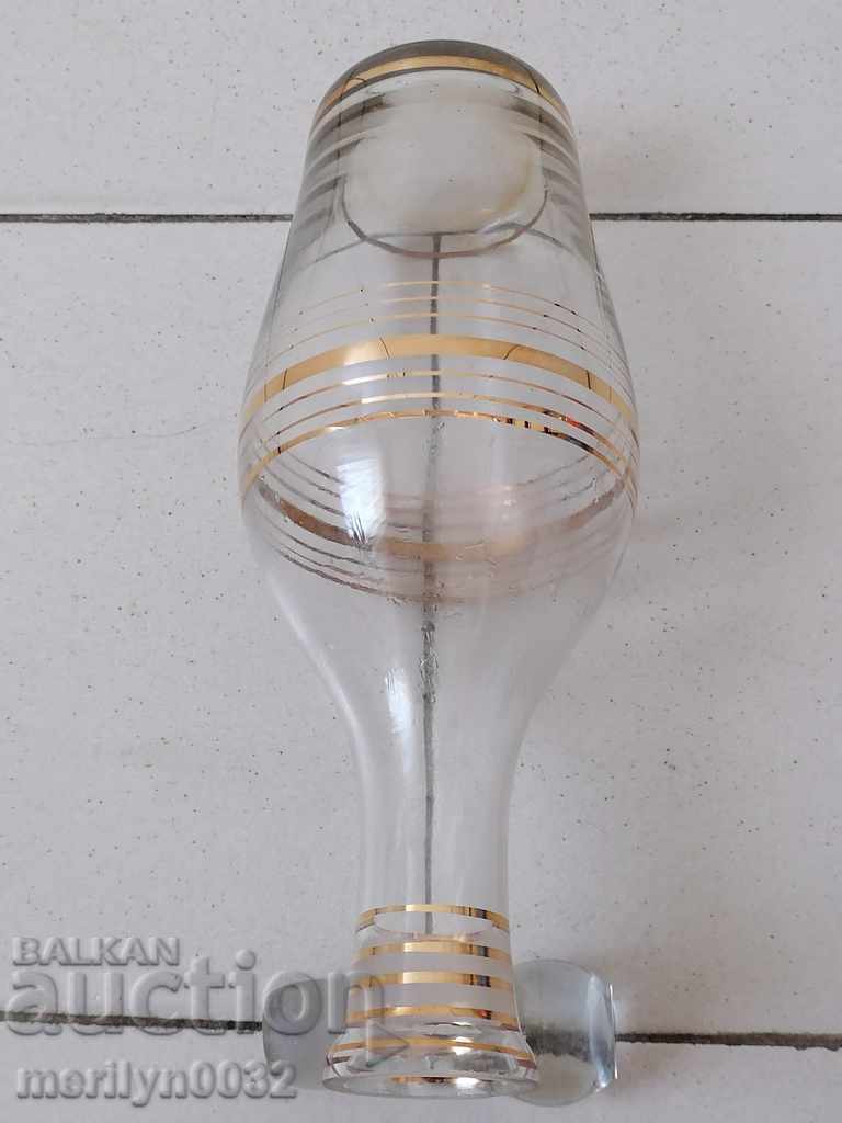 Carafe cap muffler bottle gilding mid 20th century with price 39.00 BGN | € 19.94 Carafe cap muffler bottle gilding mid 20th century with price 39.00 BGN | € 19.94