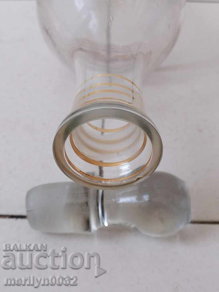 Auction Carafe cap muffler bottle gilding mid 20th century Auction Carafe cap muffler bottle gilding mid 20th century