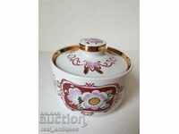 Old porcelain sugar bowl