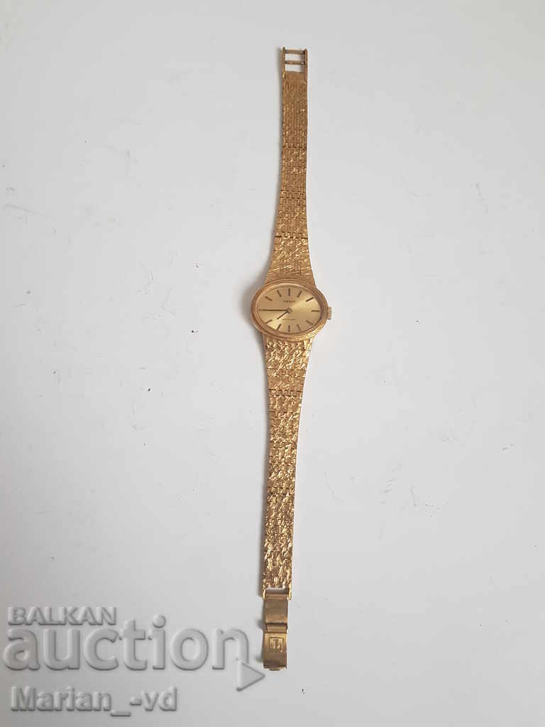Дамски механичен позлатен часовник Tissot stylist с цена 80.00 лв. | € 40.90 Дамски механичен позлатен часовник Tissot stylist с цена 80.00 лв. | € 40.90