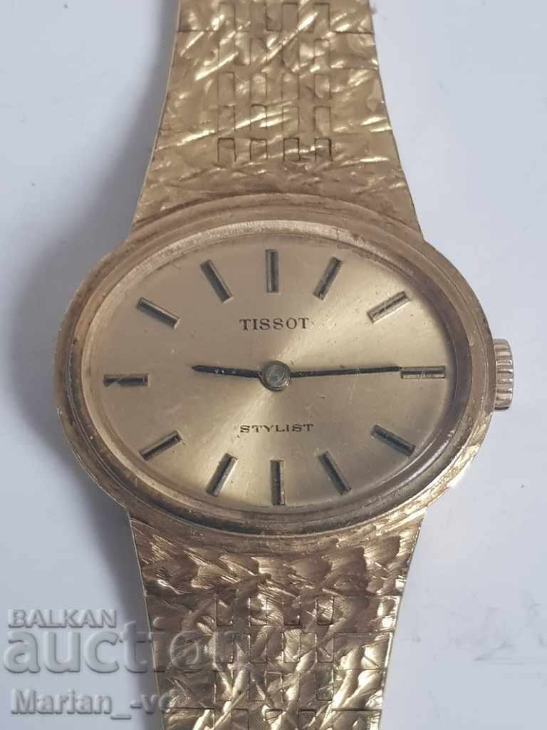 Аукцион Дамски механичен позлатен часовник Tissot stylist Аукцион Дамски механичен позлатен часовник Tissot stylist
