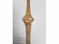 Ceas de damă mecanic placat cu aur Tissot stylist