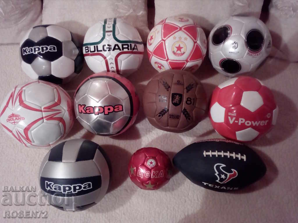 Balls for football, volleyball, rugby