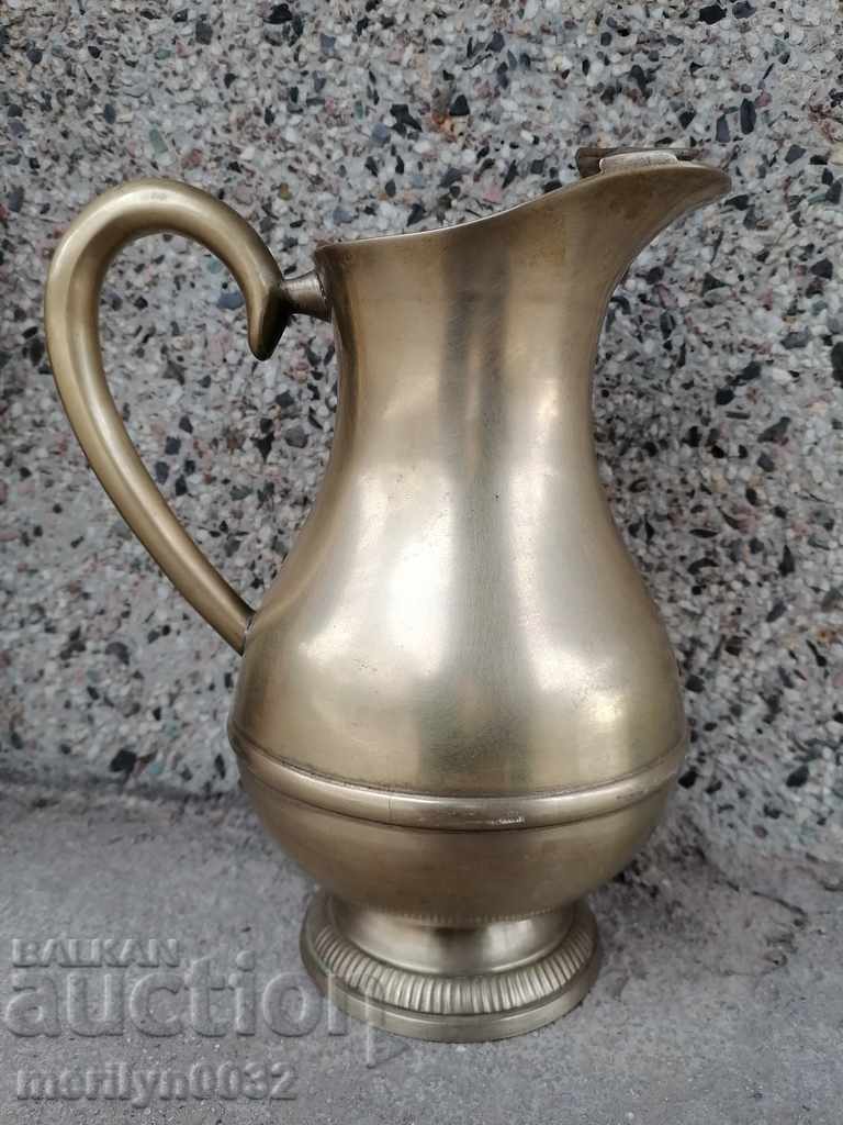 Jug brass with seal interior vessel cup goblet with price 68.00 BGN | € 34.77 Jug brass with seal interior vessel cup goblet with price 68.00 BGN | € 34.77