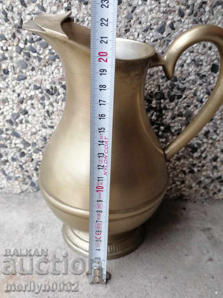 Auction Jug brass with seal interior vessel cup goblet Auction Jug brass with seal interior vessel cup goblet
