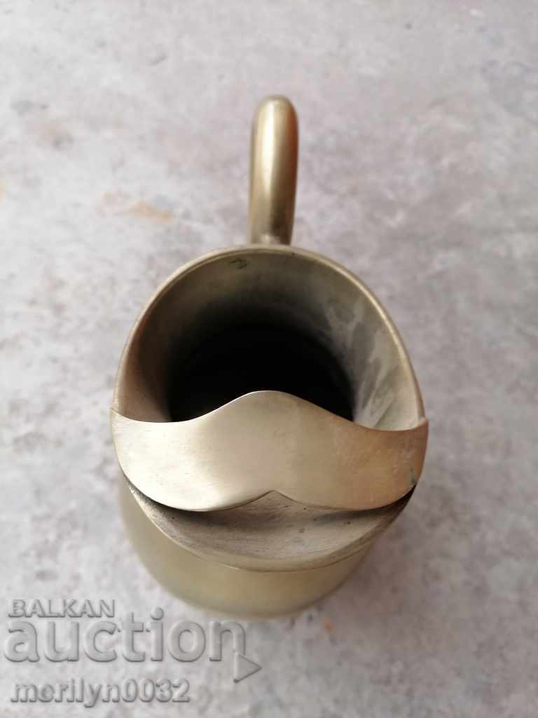 Jug brass with seal interior vessel cup goblet - 7 Jug brass with seal interior vessel cup goblet - 7