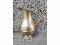 Jug brass with seal interior vessel cup goblet
