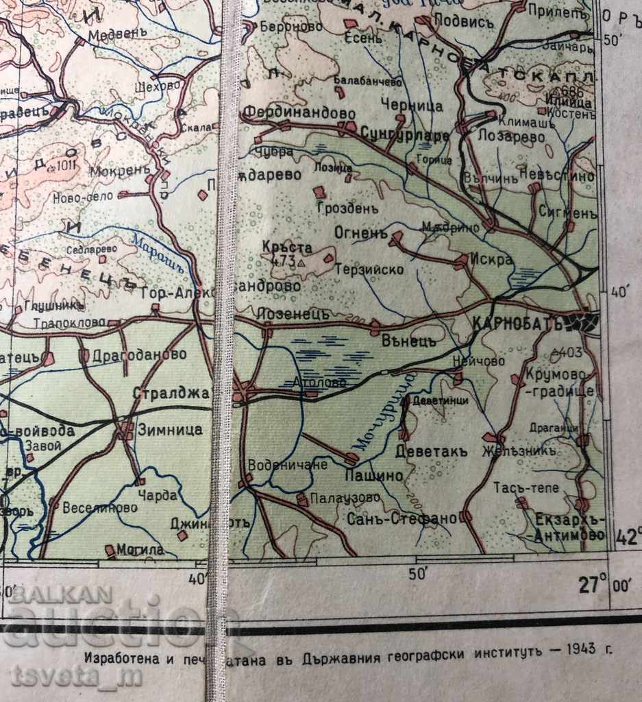 1943 Military map of Bucharest, World War II - 5 1943 Military map of Bucharest, World War II - 5