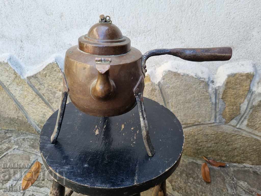 Old copper kettle