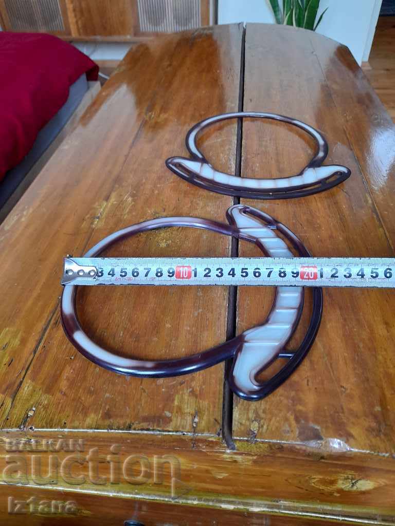 Auction  Old handles for bag, bag