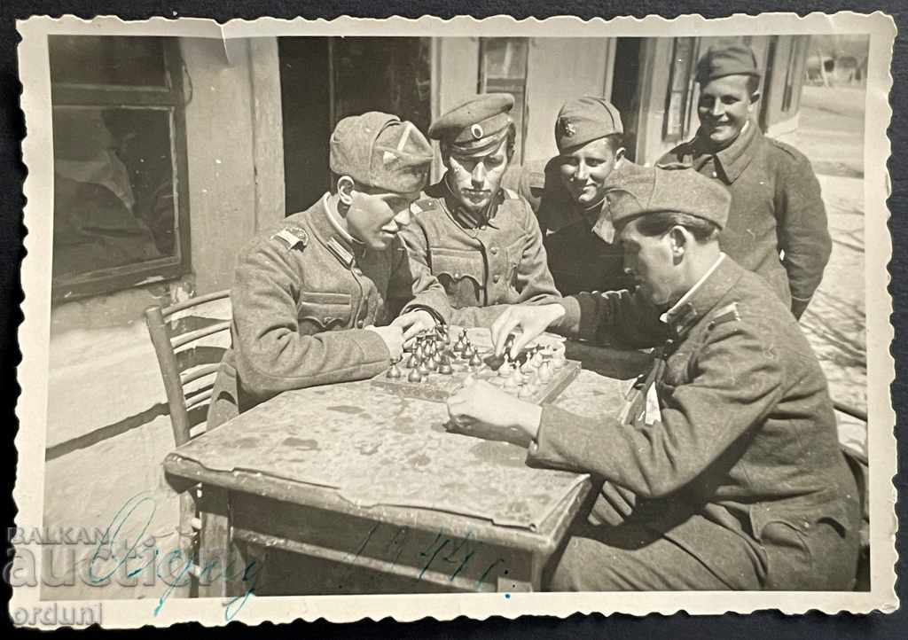 1840 Οι στρατιώτες του Βασιλείου της Βουλγαρίας έπαιξαν σκάκι Οχρίδα Μακεδονία 1944
