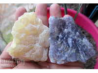 Yellow calcite and Amethyst