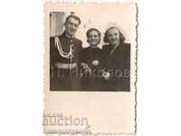 SMALL OLD PHOTO MILITARY OFFICER WEDDING A727