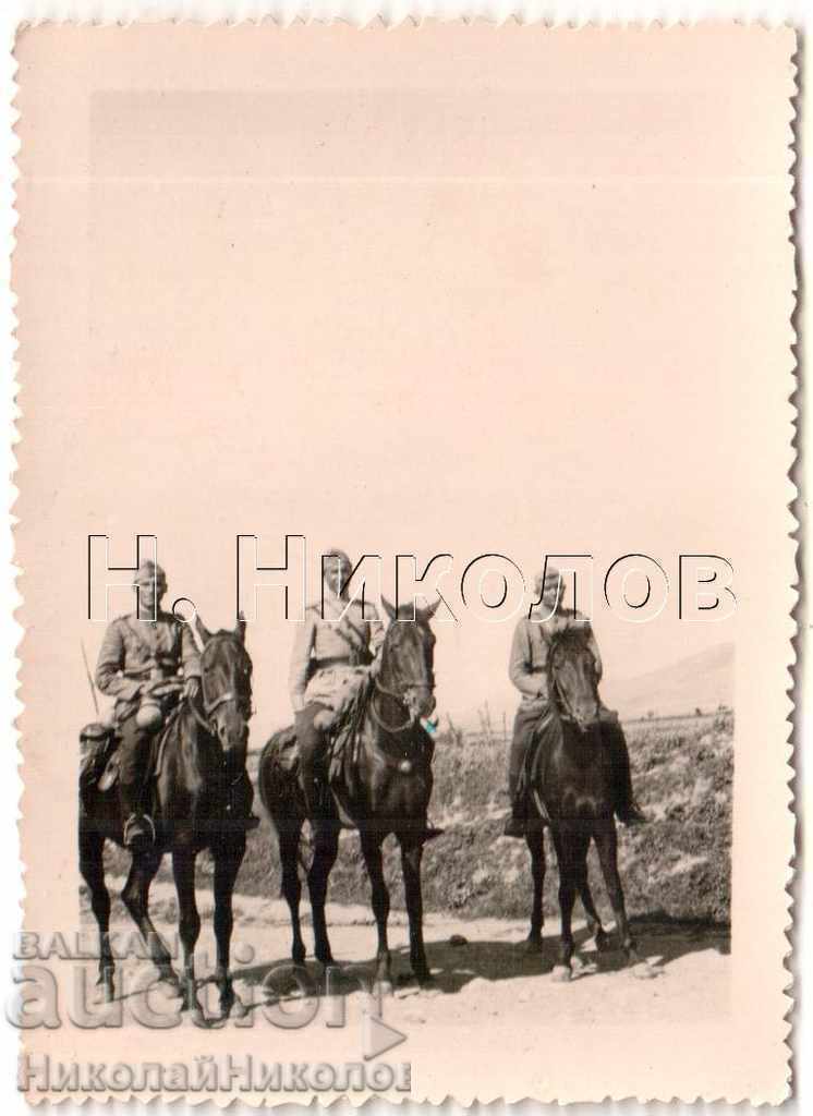 SMALL OLD PHOTO MILITARY CAVALRY A729