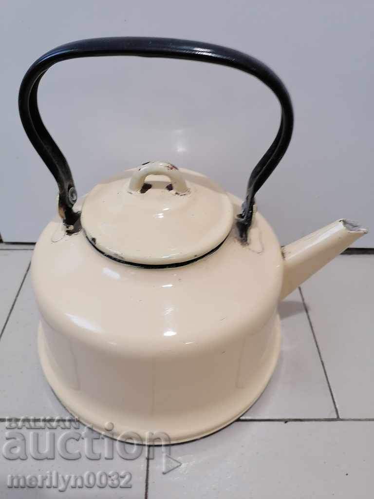 Auction  Enameled teapot from the Sotsa, a vessel with enamel, USSR