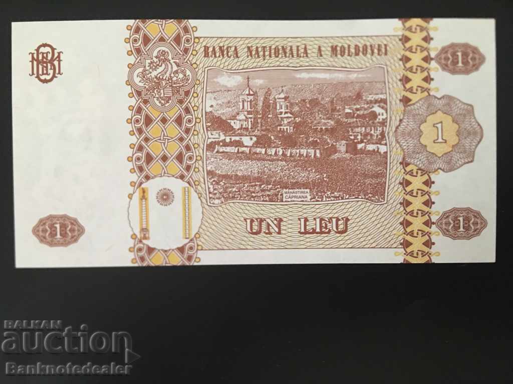 Moldova 1 Lei 2010 Pick 8h Ref 3031 Unc with price 15.00 BGN | € 7.67 Moldova 1 Lei 2010 Pick 8h Ref 3031 Unc with price 15.00 BGN | € 7.67