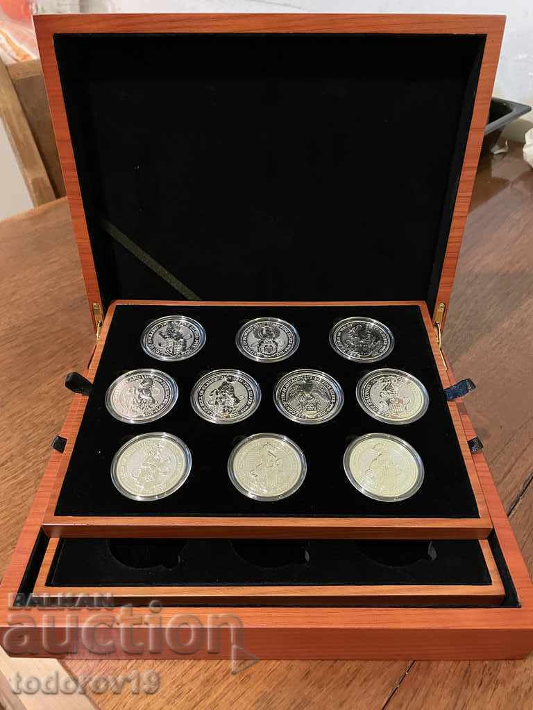 Original box for Queen Beasts 2oz with price 155.99 BGN | € 79.76 Original box for Queen Beasts 2oz with price 155.99 BGN | € 79.76