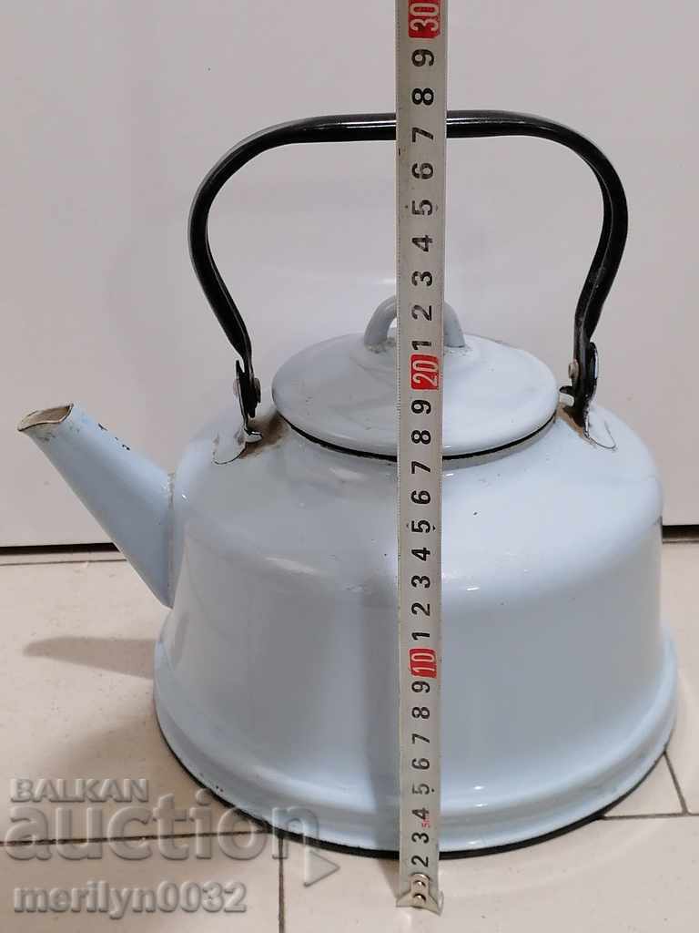 Enameled teapot from the Sotsa, a vessel with enamel, USSR - 5 Enameled teapot from the Sotsa, a vessel with enamel, USSR - 5